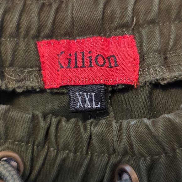 Killion  Premium Olive Stretch Twill Tracker Drawstring Pant Men's Size XXL - Picture 7 of 9